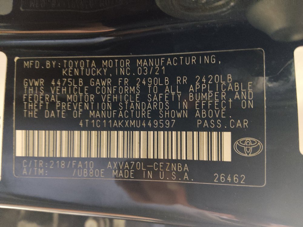 Used 2021 Toyota Camry LE FWD image 33