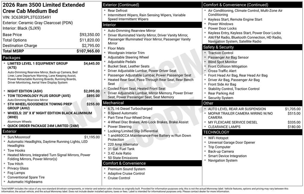New 2026 RAM 3500 Limited AWD/4WD image 5