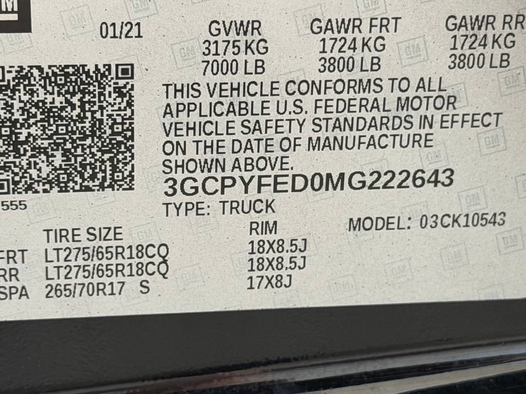 Used 2021 Chevrolet Silverado 1500 LT Trail Boss w/ Convenience Package II AWD/4WD image 43