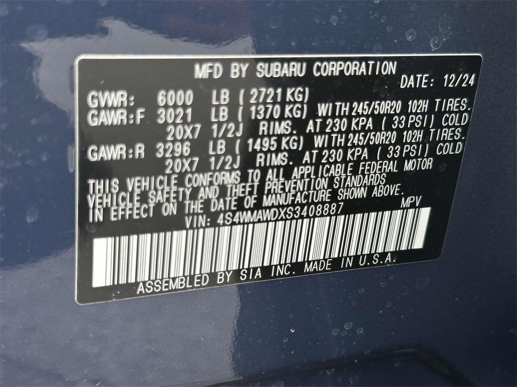 New 2025 Subaru Ascent Bronze Edition image 25