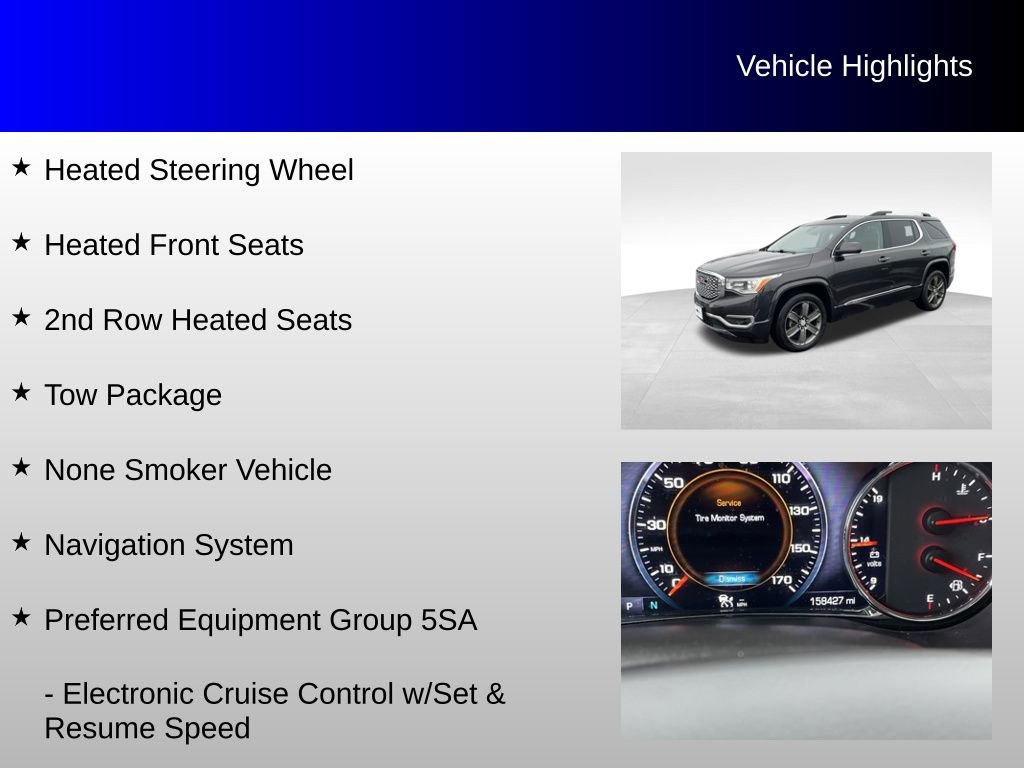 Used 2017 GMC Acadia Denali w/ Technology Package image 8