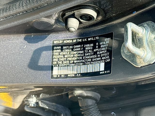 Used 2021 Honda Civic Sport image 29