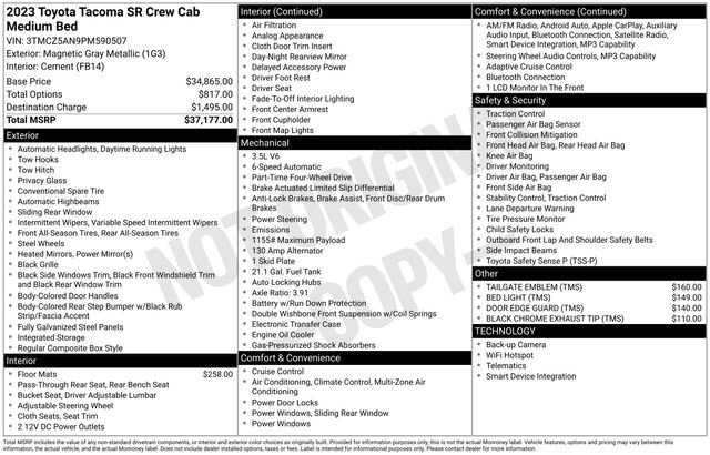 Used 2023 Toyota Tacoma SR image 32