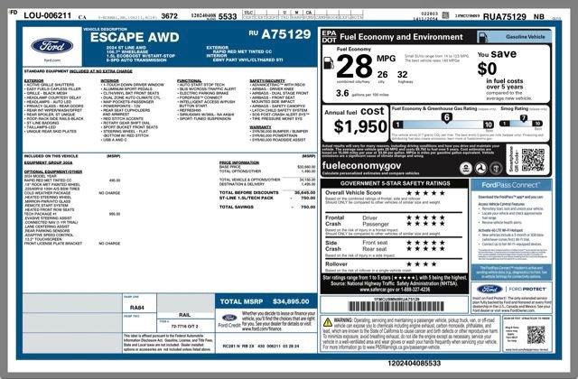 Used 2024 Ford Escape ST-Line w/ Tech Pack #1 AWD/4WD image 31