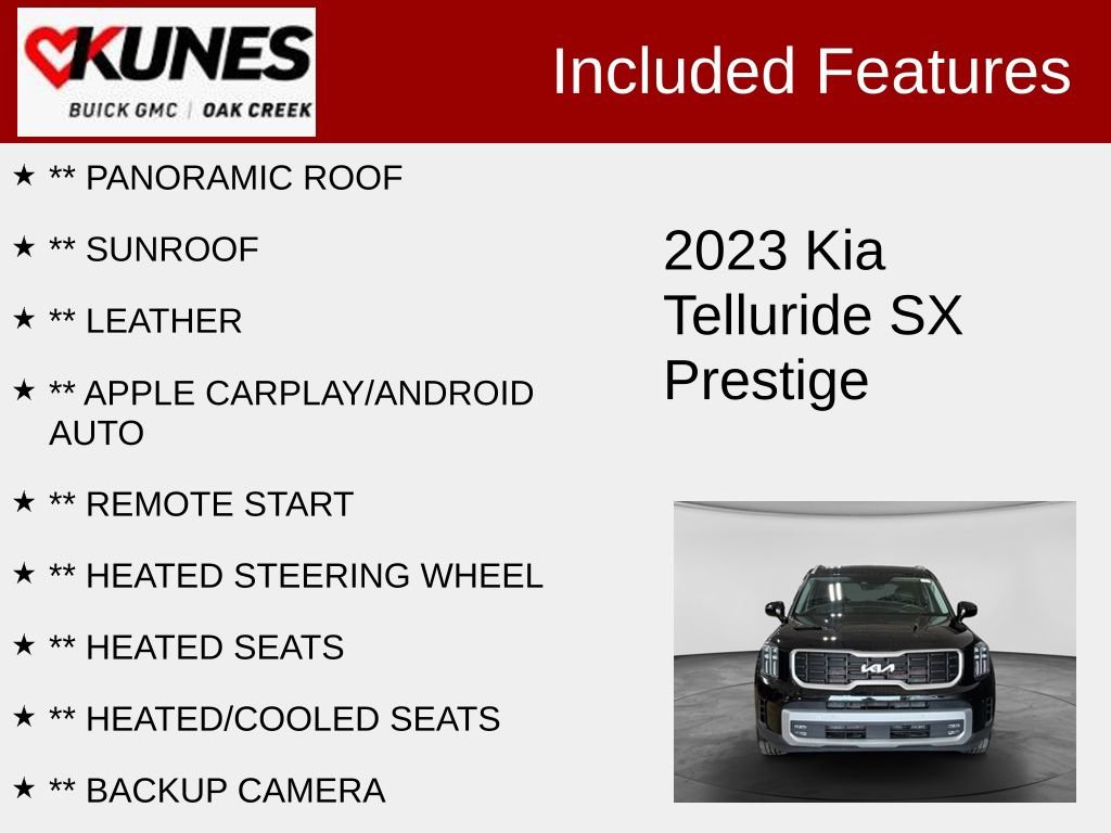 Used 2023 Kia Telluride SX Prestige AWD/4WD image 2