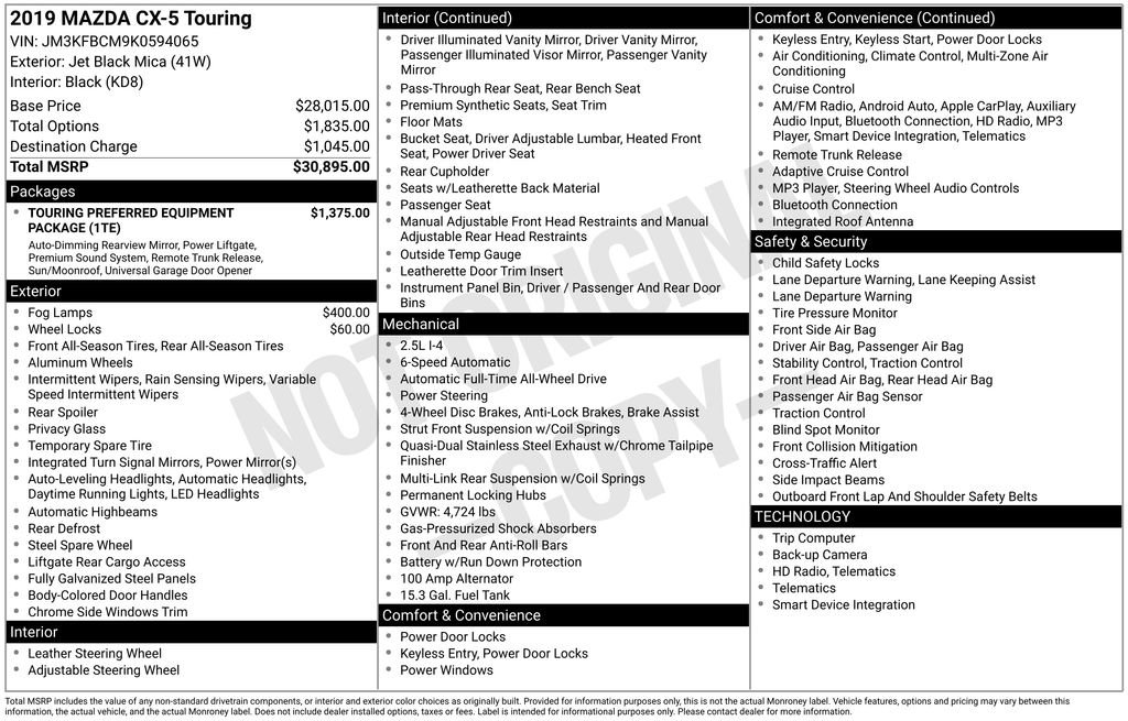 Used 2019 MAZDA CX-5 Touring image 4