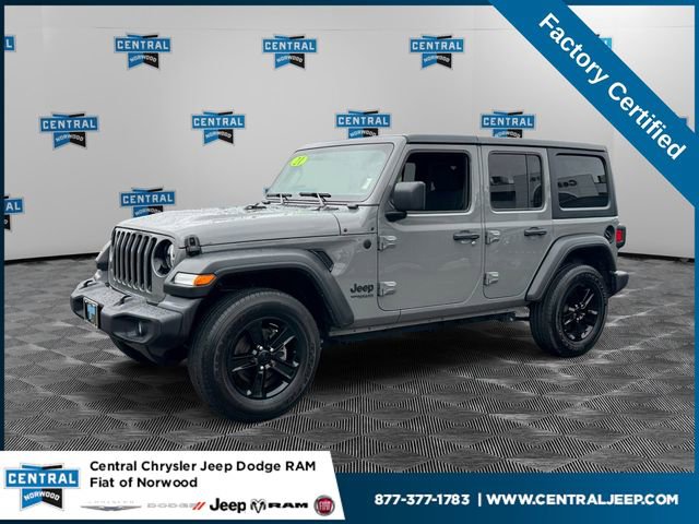 Certified 2021 Jeep Wrangler Unlimited Sport image 1