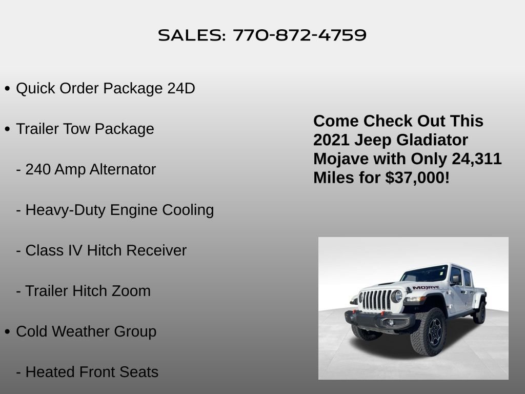 Used 2021 Jeep Gladiator Mojave image 5