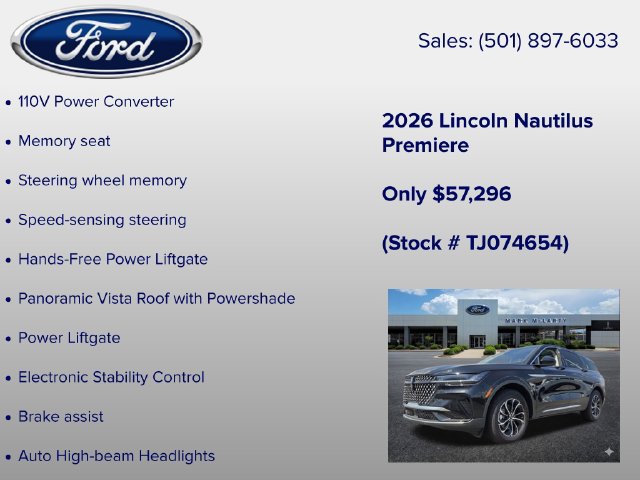 New 2026 Lincoln Nautilus Premier w/ Equipment Group 102A AWD/4WD image 18