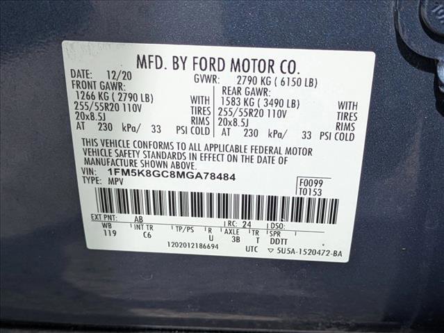 Certified 2021 Ford Explorer ST w/ Equipment Group 401A image 24