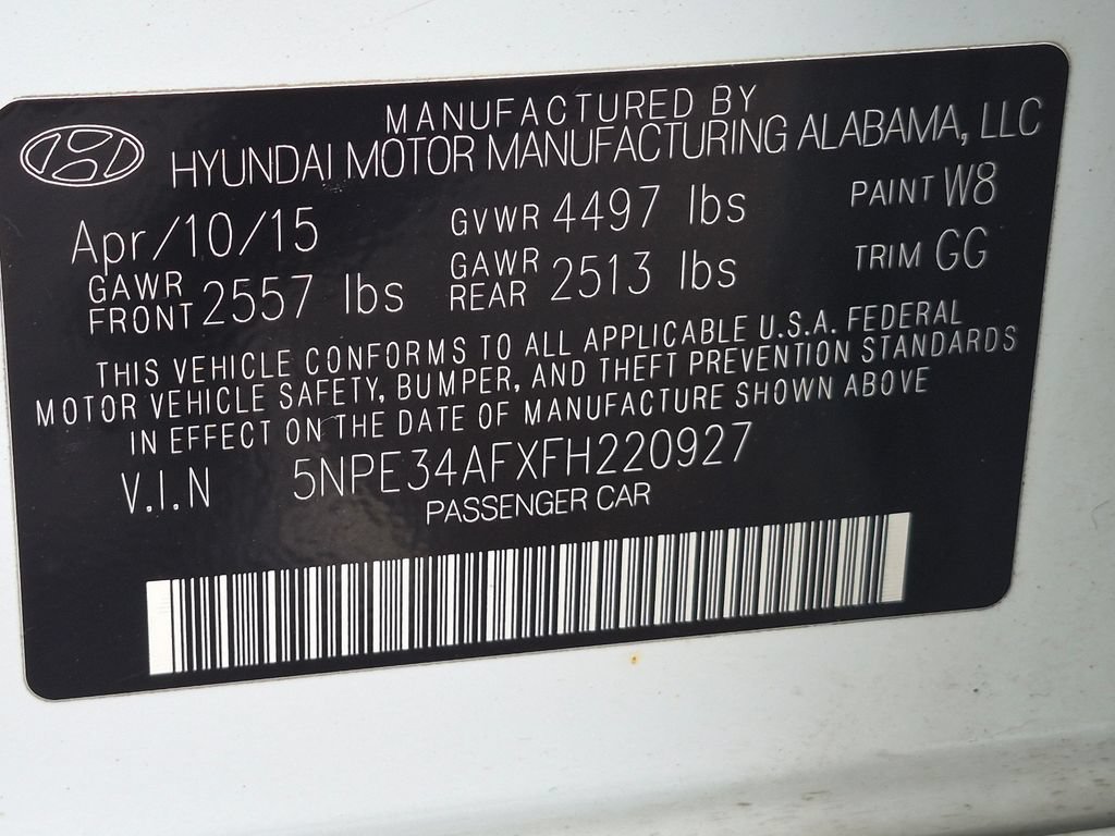 Used 2015 Hyundai Sonata Limited w/ Option Group 06 FWD image 31