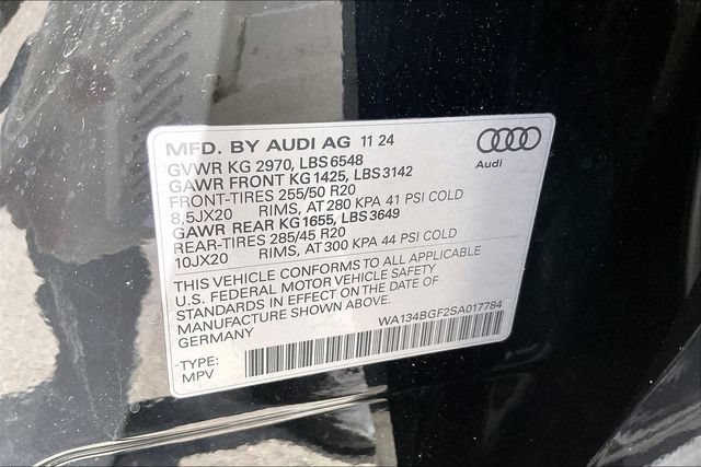 Certified 2025 Audi Q6 e-tron Prestige w/ Black Warm Weather Package AWD/4WD image 35