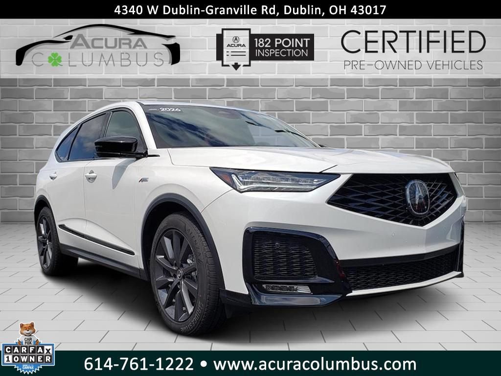 Certified 2026 Acura MDX A-Spec AWD/4WD 360° Tour