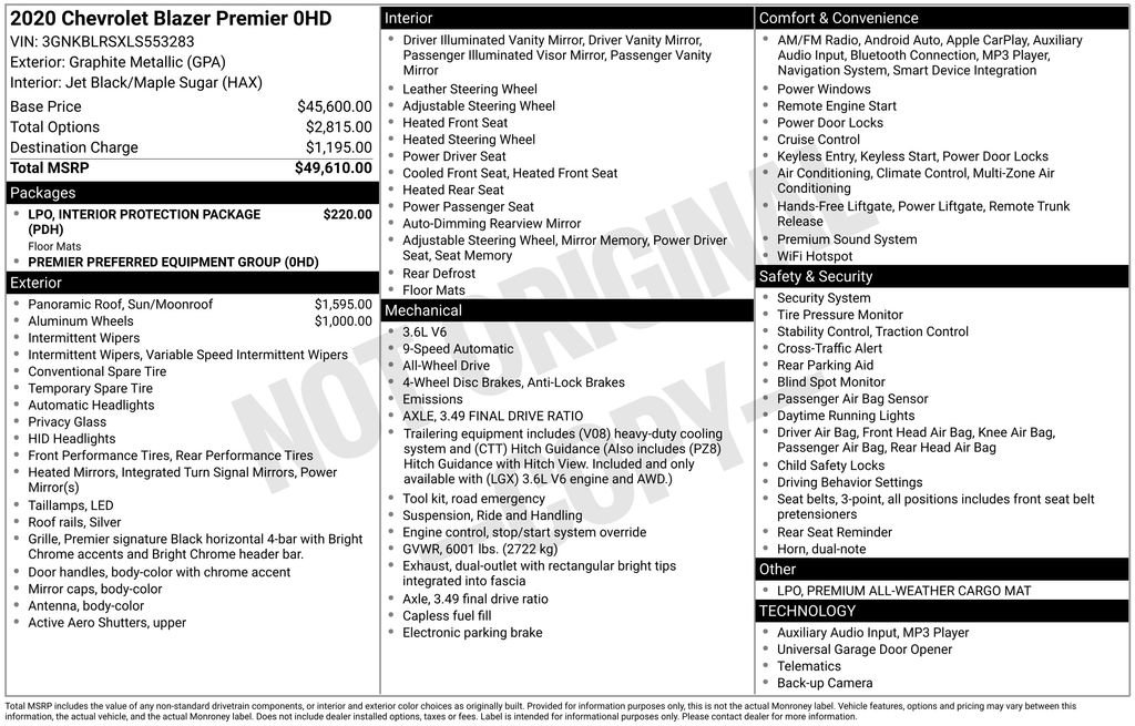 Used 2020 Chevrolet Blazer Premier image 34