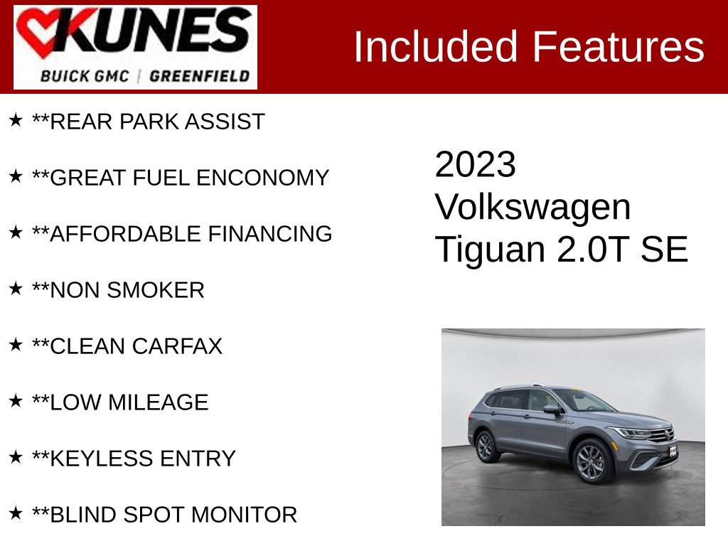 Used 2023 Volkswagen Tiguan SE AWD/4WD image 3
