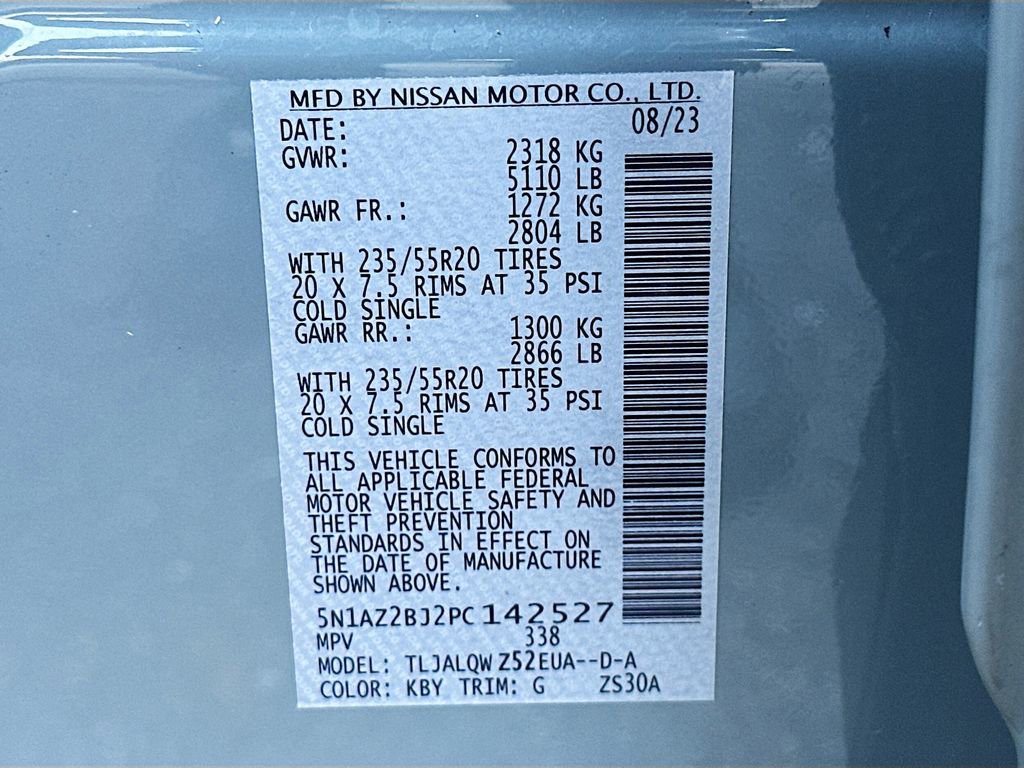 Certified 2023 Nissan Murano SV w/ SV Midnight Edition Package image 33