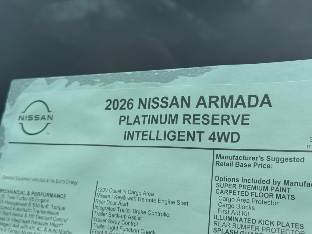 New 2026 Nissan Armada Platinum Reserve image 26