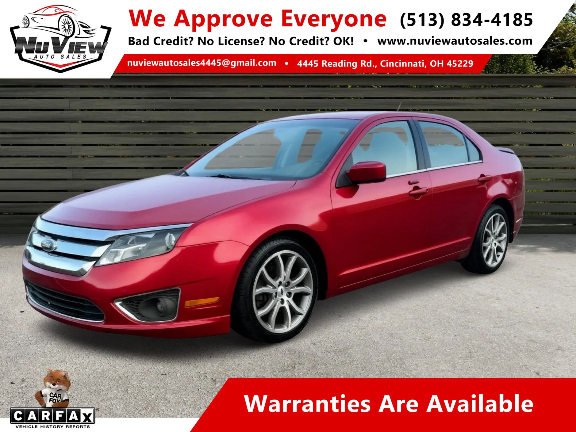 Used 2012 Ford Fusion SEL w/ Appearance Pkg image 1