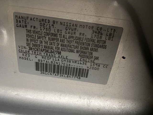 Used 2019 Nissan Versa SV image 24