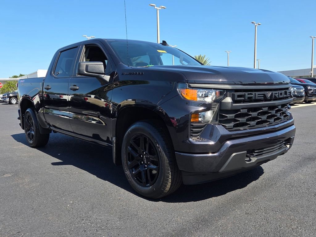 Certified 2023 Chevrolet Silverado 1500 Custom w/ LPO, Dark Essentials Package AWD/4WD image 1