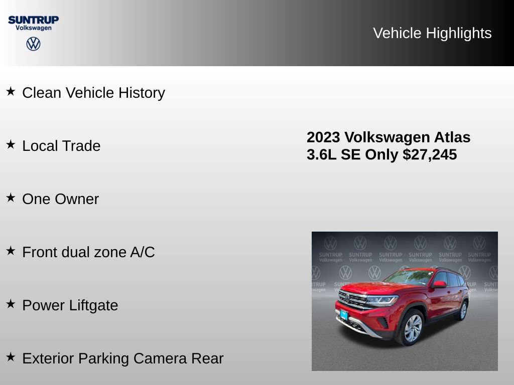 Used 2023 Volkswagen Atlas SE FWD image 8
