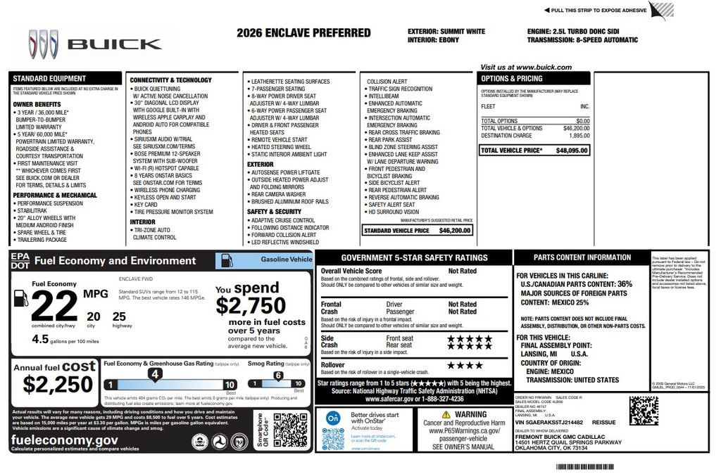 Used 2026 Buick Enclave Preferred FWD image 2