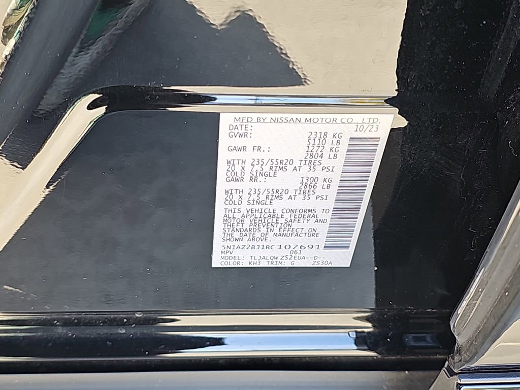 Used 2024 Nissan Murano SV w/ SV Midnight Edition Package image 37