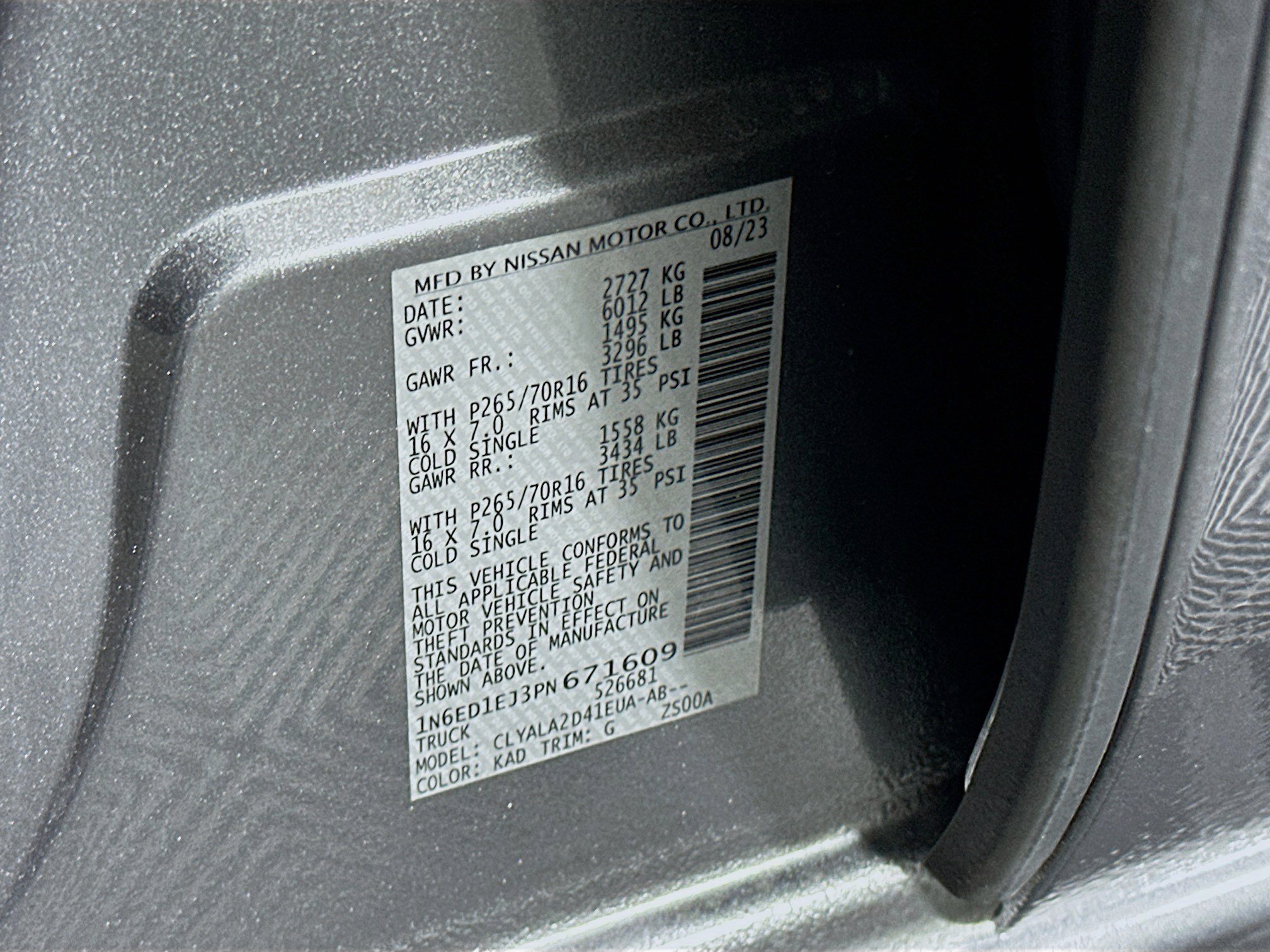 Used 2023 Nissan Frontier S w/ Technology Package RWD image 12