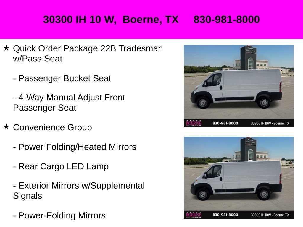 Used 2025 RAM ProMaster 2500 w/ Convenience Group FWD image 10