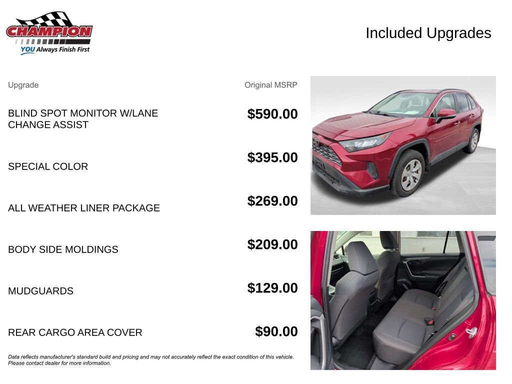 Used 2019 Toyota RAV4 LE w/ All Weather Liner Package AWD/4WD image 4