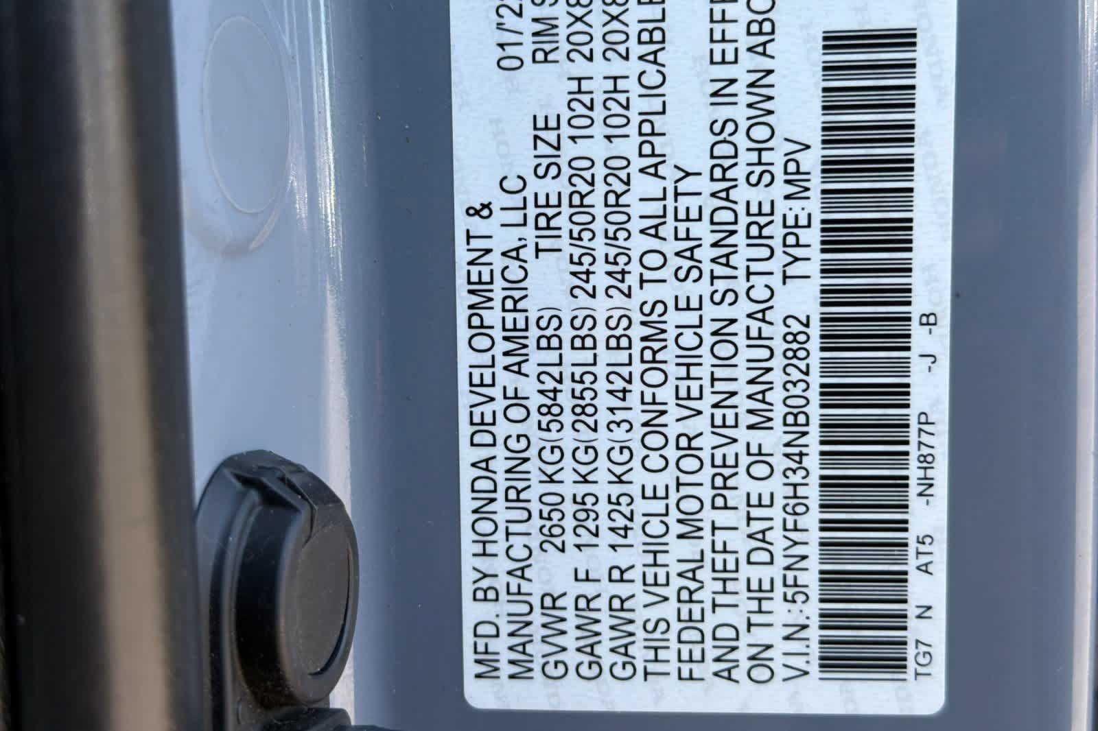 Used 2022 Honda Pilot Sport image 30