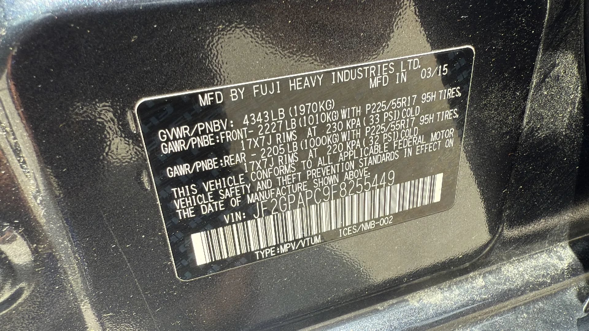 Used 2015 Subaru Crosstrek 2.0i Limited AWD/4WD image 45