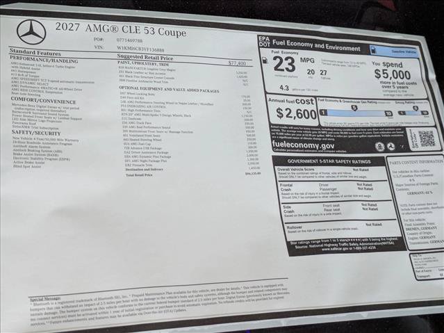 New 2027 Mercedes-Benz CLE 53 AMG 4MATIC Coupe image 18
