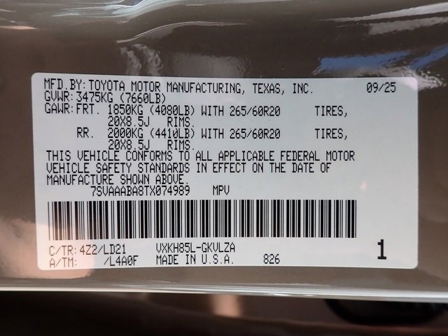 New 2026 Toyota Sequoia Limited image 15