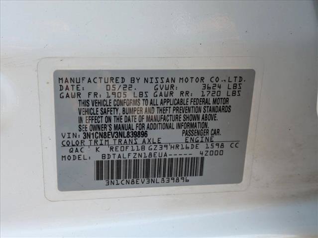 Used 2022 Nissan Versa SV FWD image 22