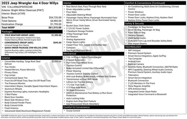 Used 2023 Jeep Wrangler Unlimited w/ Cold Weather Group AWD/4WD image 7