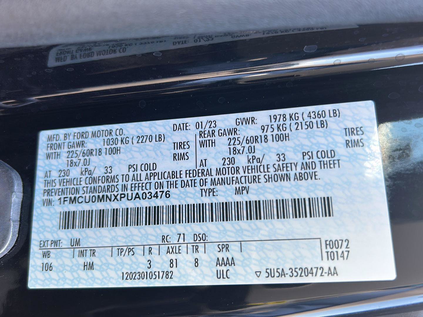 Certified 2023 Ford Escape ST-Line FWD image 30