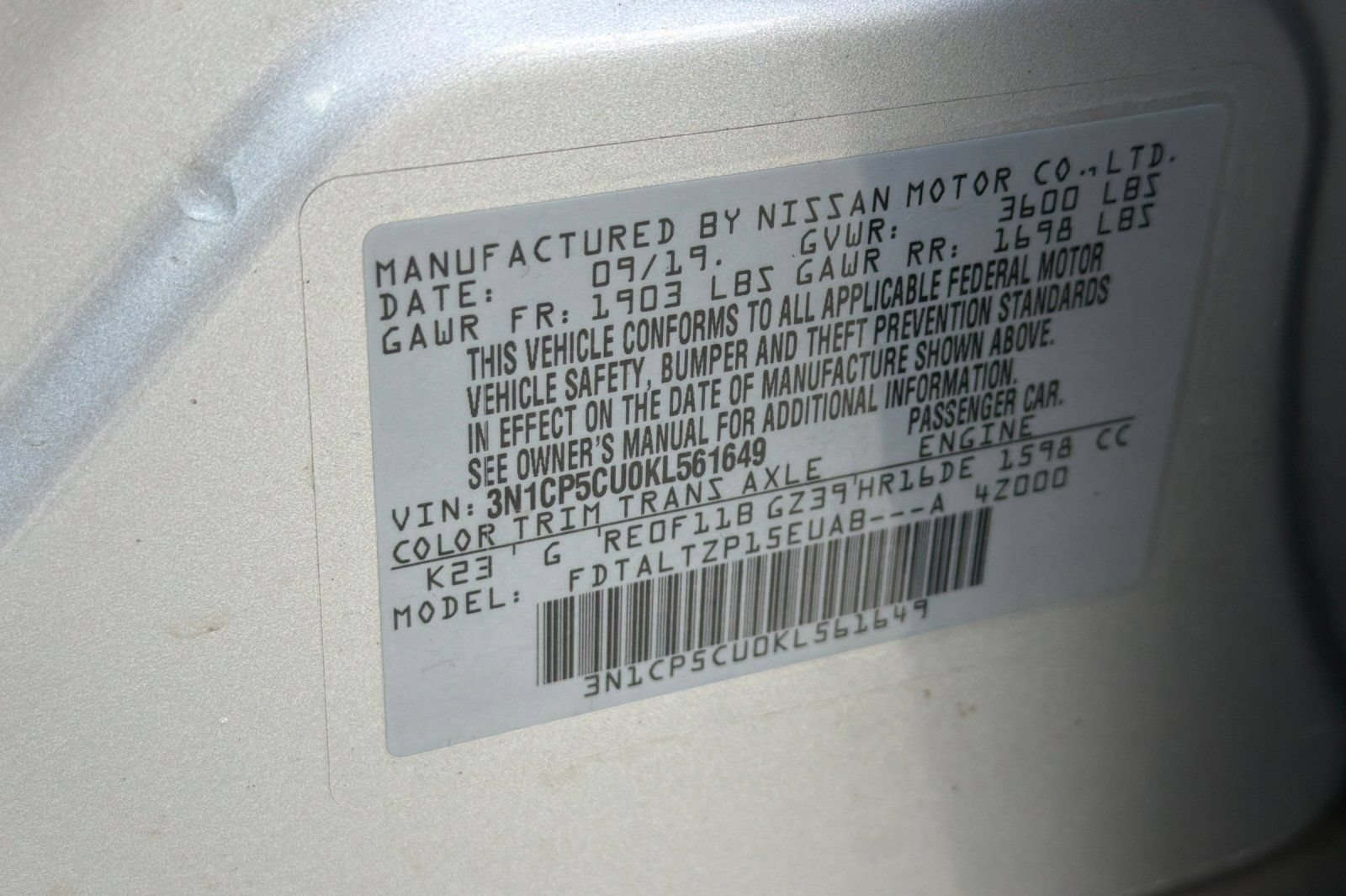 Used 2019 Nissan Kicks SR FWD image 33