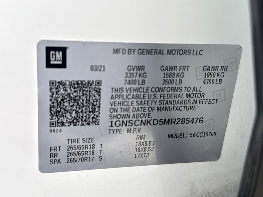 Used 2021 Chevrolet Tahoe LT image 32