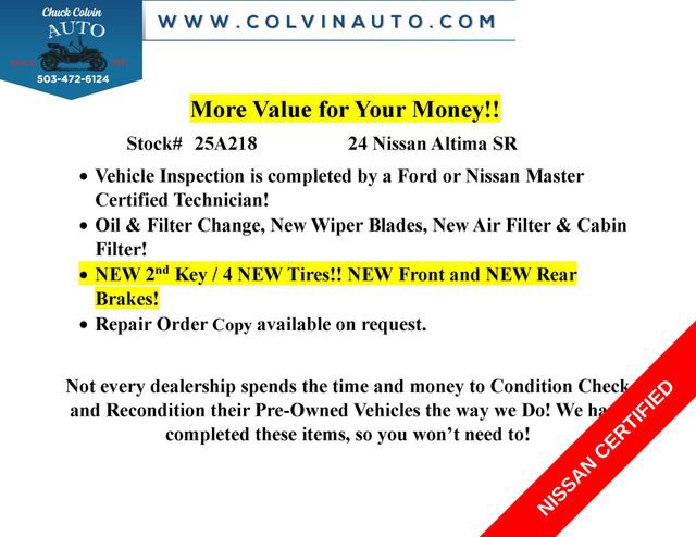 Certified 2024 Nissan Altima 2.5 SR FWD image 5