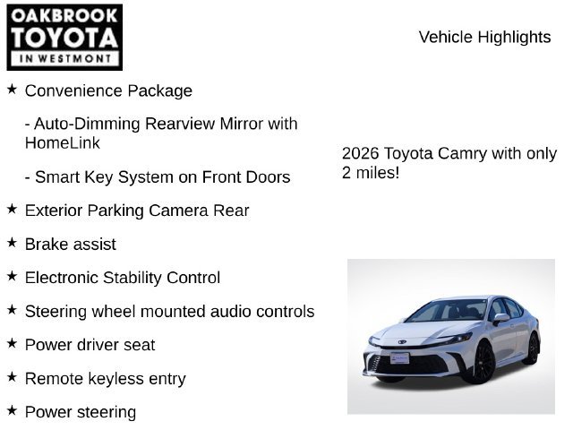New 2026 Toyota Camry SE FWD image 7