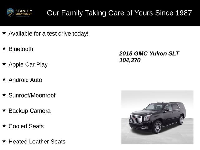 Used 2018 GMC Yukon SLT w/ Premium Edition image 9