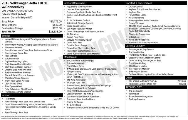 Used 2015 Volkswagen Jetta TDI SE FWD image 9