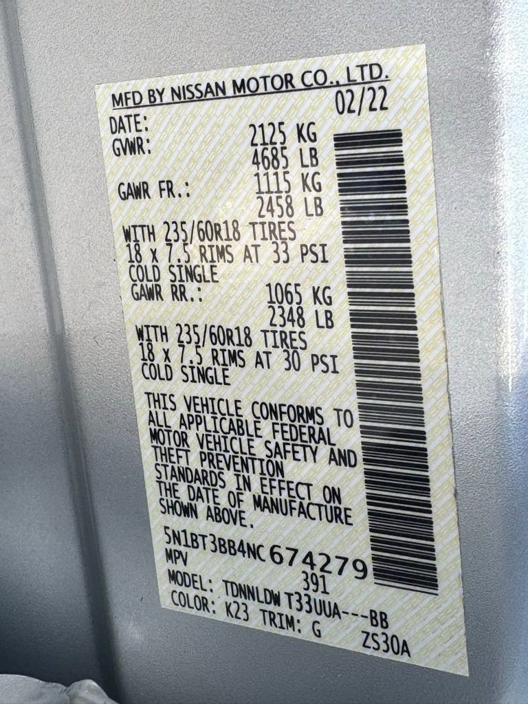 Used 2022 Nissan Rogue SV image 43