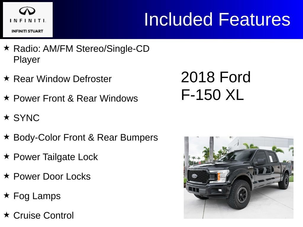 Used 2018 Ford F150 XL w/ Equipment Group 101A Mid RWD image 3