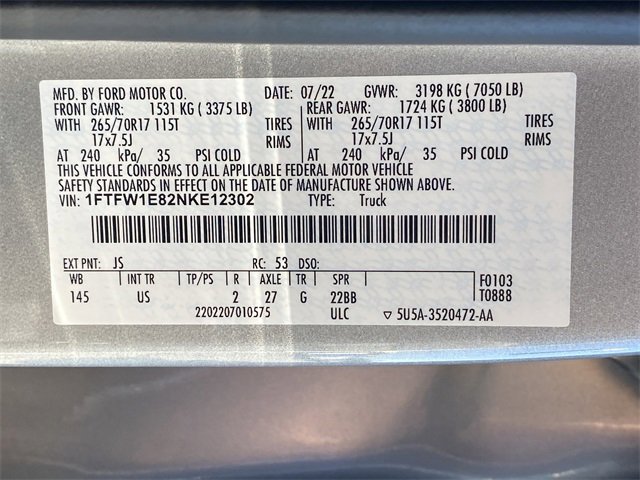 Used 2022 Ford F150 XLT w/ Trailer Tow Package image 44