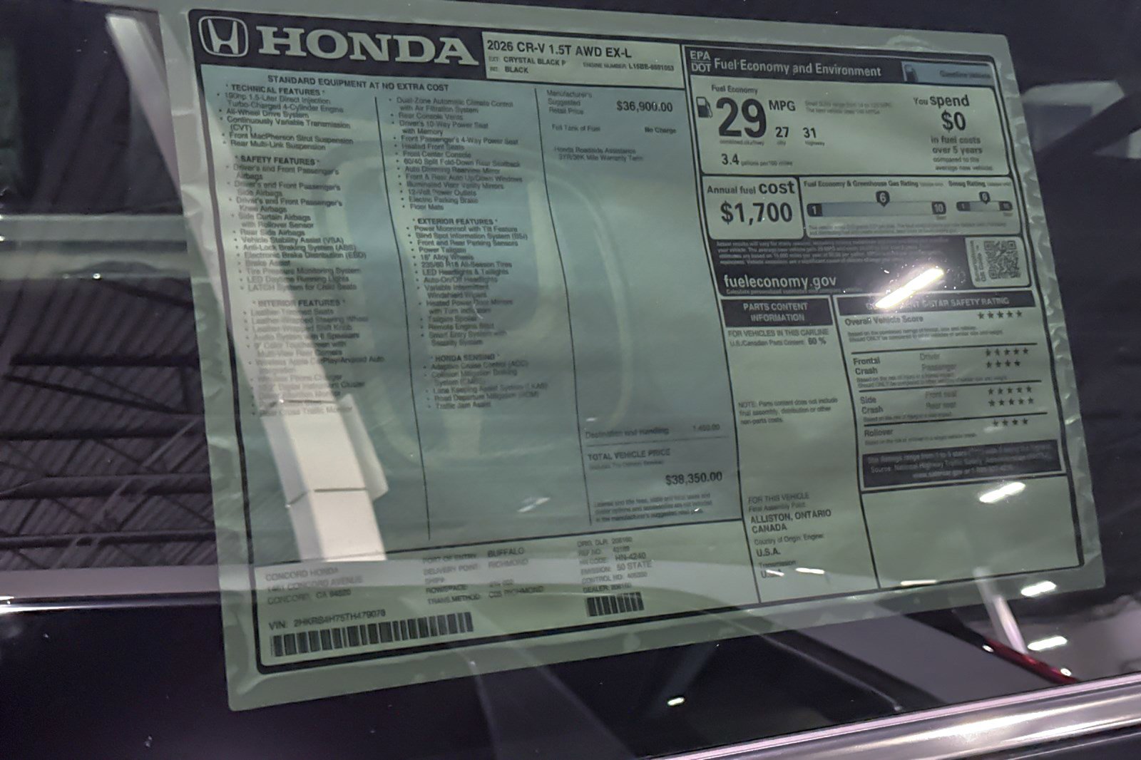 New 2026 Honda CR-V EX-L image 33