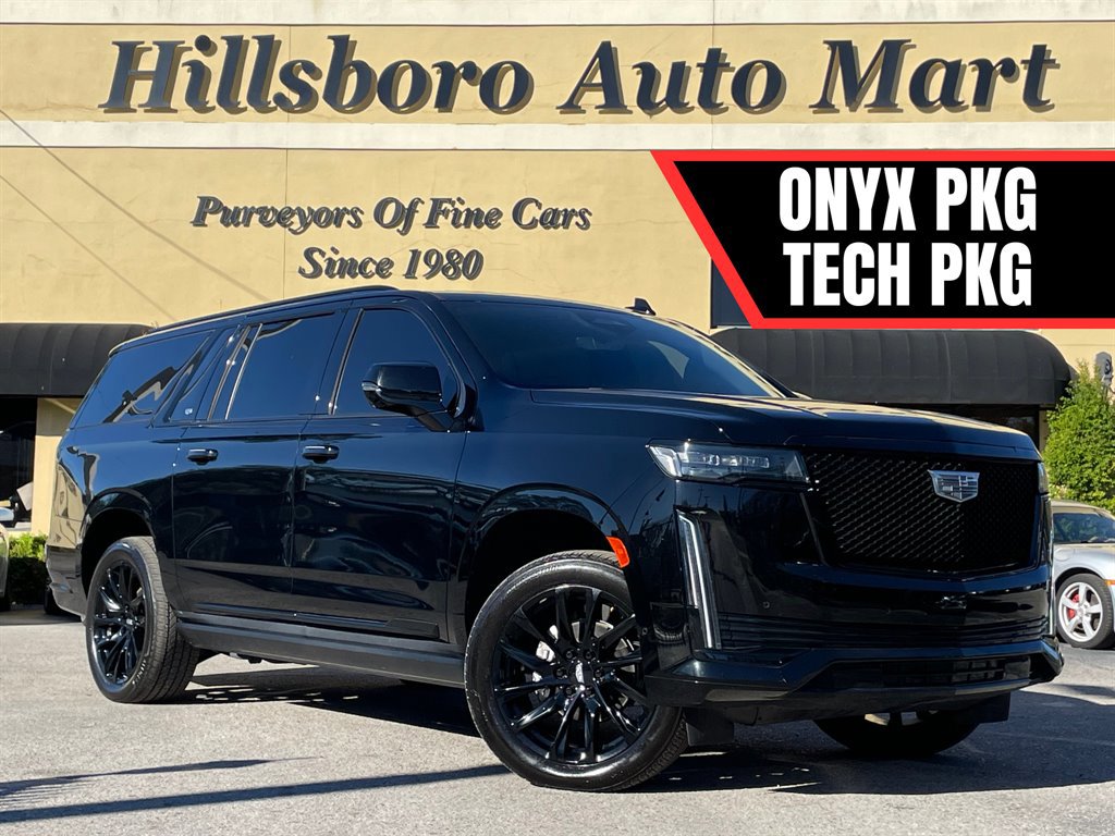 Used 2021 Cadillac Escalade ESV Sport w/ Driver Assist Tech Package RWD image 1