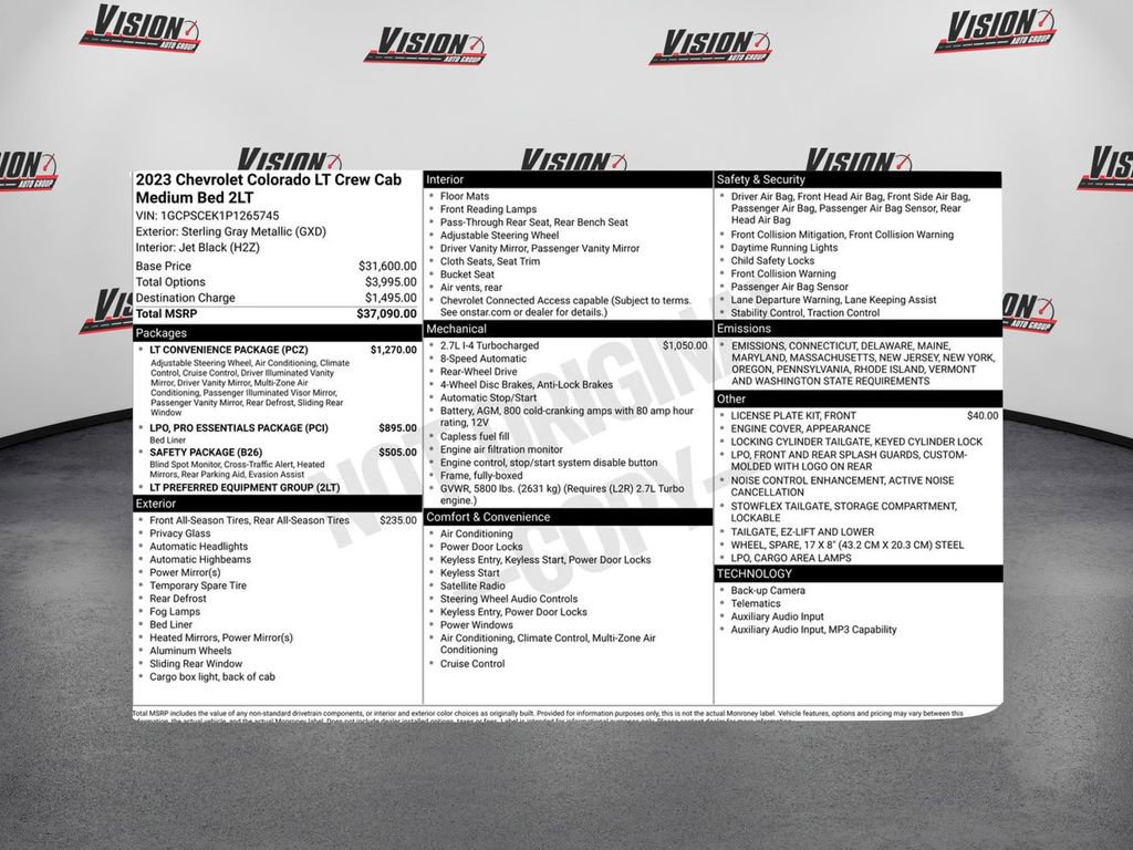 Used 2023 Chevrolet Colorado LT w/ LT Convenience Package image 39