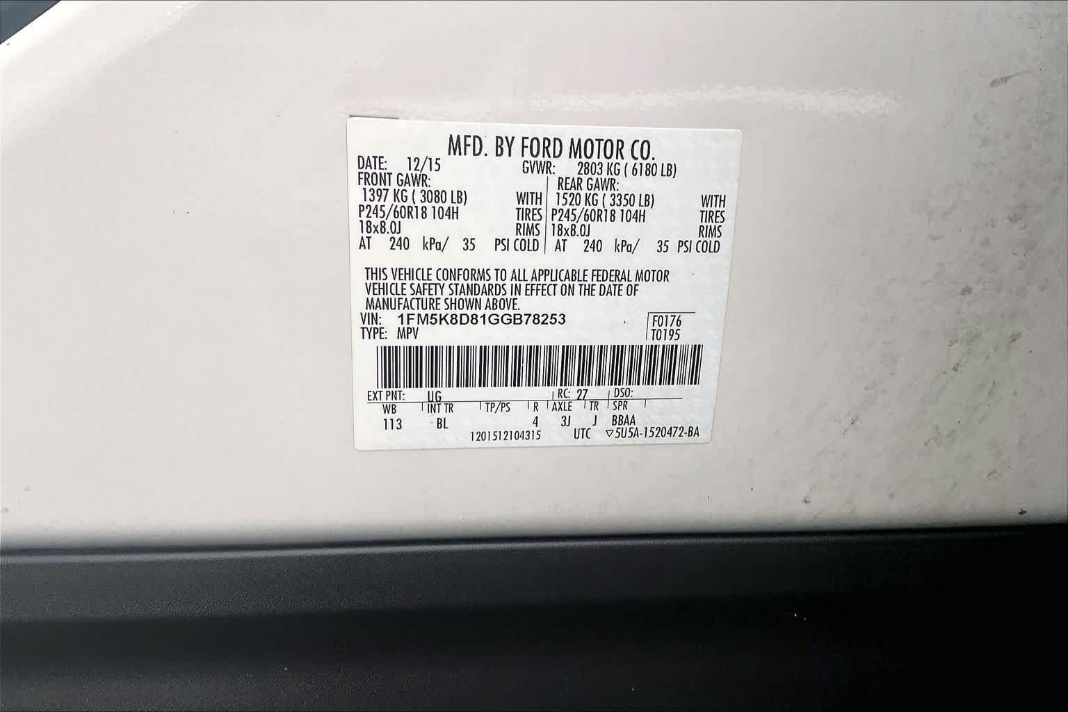 Used 2016 Ford Explorer XLT w/ Equipment Group 202A AWD/4WD image 38